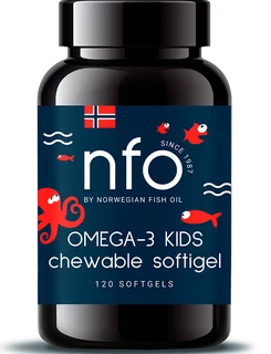 Norwegian Fish Oil Омега-3 с витамином Д 800 мг 120 шт капсулы жевательные