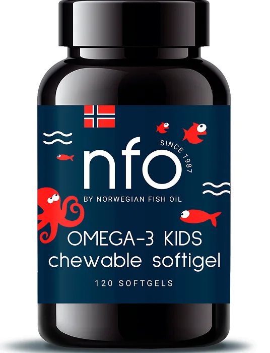 Norwegian Fish Oil Омега-3 с витамином Д 800 мг 120 шт капсулы жевательные