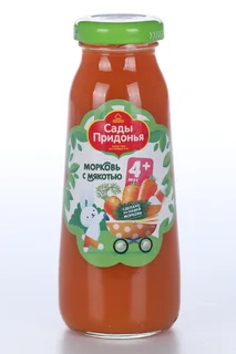 Нектар Сады Придонья морковный с мякотью 0,2 л (стекло)