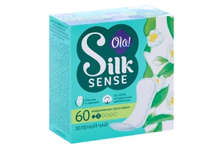 Салфетки Ola Silk Sense Daily Deo зеленый чай ежедн 60 шт