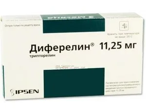 Диферелин лиоф. для сусп. для в/м введ. пролонг. 11.25 мг (фл)