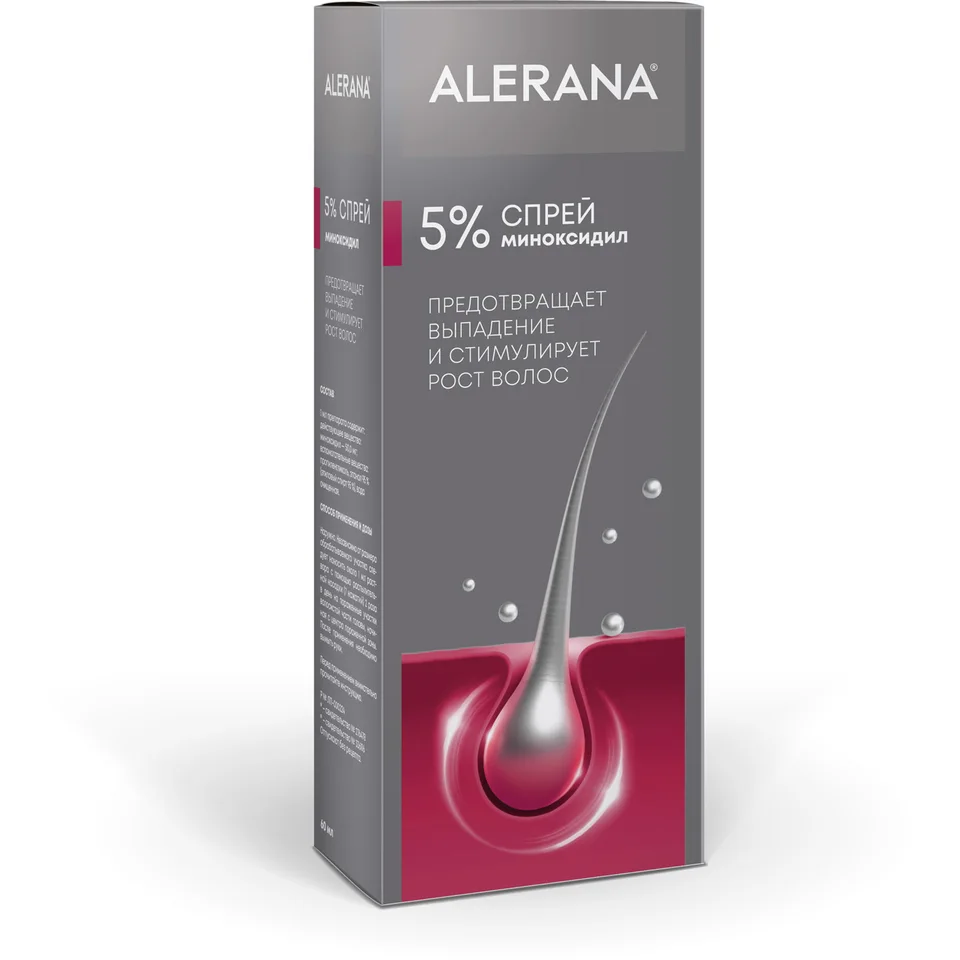 Алерана спрей 5 % 60 мл