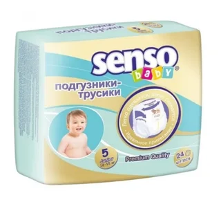 Подгузники-трусики Senso baby Premium junior детские 5 (12-17 кг) 24 шт