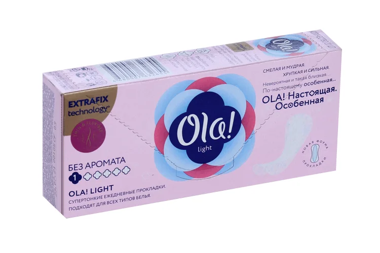 Салфетки Ола Silk Sense Light ежедн стринг-мультиформ 20 шт