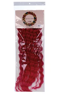 Афролоконы Queen fair Мерида 60 см 270 гр цвет малиновый / фуксия HKBТ227С/8D Ариэль