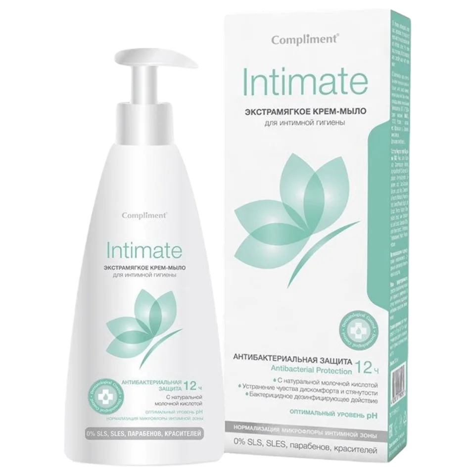 Крем-мыло экстрамягкое для интимной гигиены Intimate 250 мл Compliment