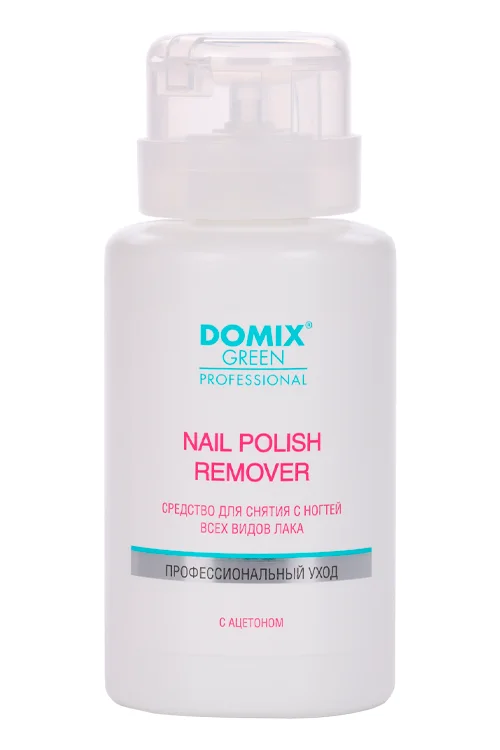 Средство Domix Green Professional для снятия всех видов лака с ацетоном 255 мл