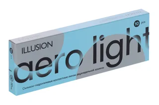 Линзы Illusion Aero Light контактные 2 недели (диоптрия -1,0) 10 шт