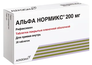 Альфа нормикс 200 мг 28 шт таблетки покрытые пленочной оболочкой