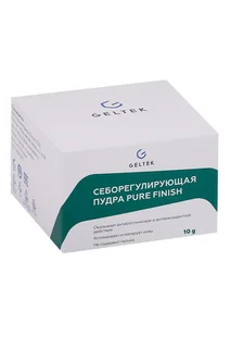 Пудра Geltek Pure Finish себорегулирующая для лица 10 гр