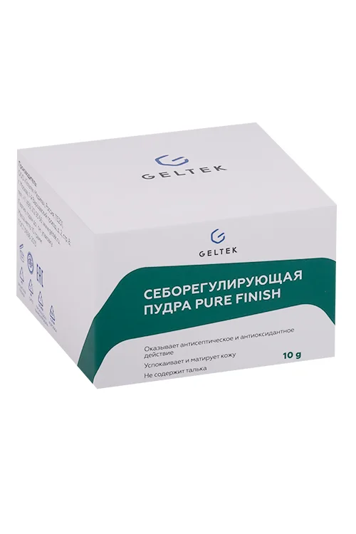 Пудра Geltek Pure Finish себорегулирующая для лица 10 гр
