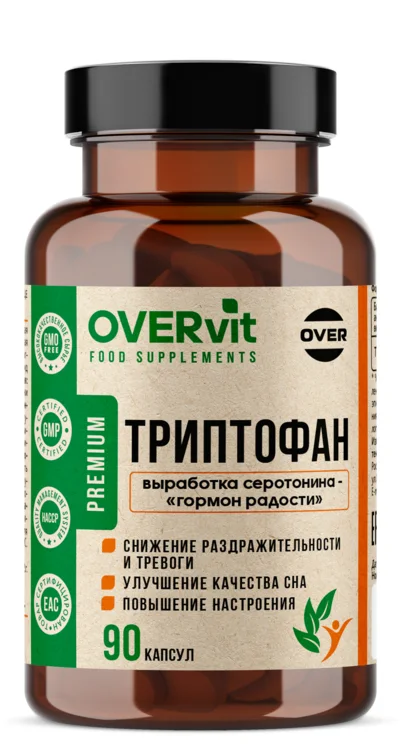Триптофан OVERVit 90 шт капсулы