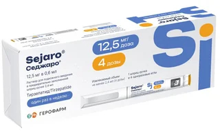 Седжаро раствор для п/к введ. 12,5 мг / доза шприц-ручка 2,4 мл №1+ иглы 4 шт