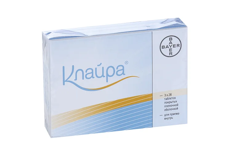 Клайра таблетки 2+2 мг 84 шт