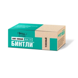 Бинтли-т бинт липкий неткан телесный 10 см × 2 м