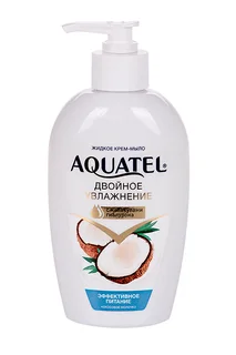 Крем-мыло Aquatel кокосовое молочко жидкое 280 гр