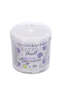 Ватные палочки Cotto Fleur 200 шт фиолетовый