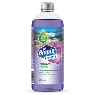 Пена Biopin Derma Горные цветы для ванн, 650 мл