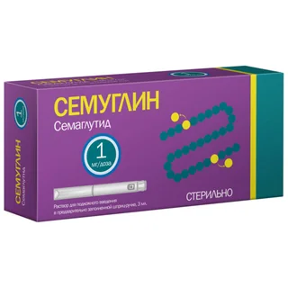 Семуглин 1 мг / доза 3 мл раствор для подкожного введения