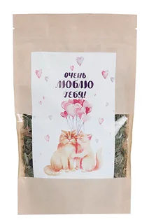 Чай подарочный Очень Люблю Тебя! 40 гр крафт-пакет
