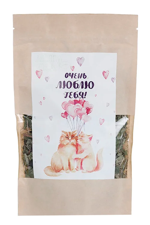 Чай подарочный Очень Люблю Тебя! 40 гр крафт-пакет