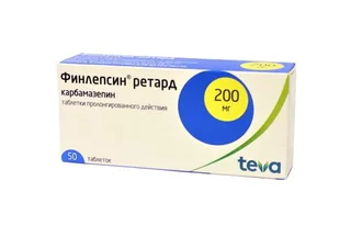 Финлепсин ретард 200 мг 50 шт таблетки пролонгированного действия