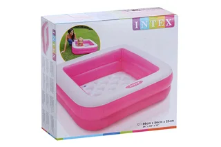 Бассейн надувной Малыш 57100NP Intex 86×86×25 см 1-3 года цвет микс