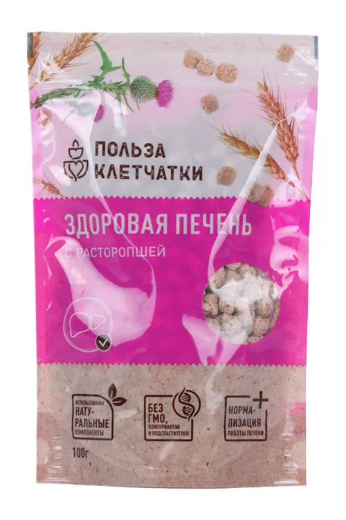 Отруби Польза клетчатки Здоровая печень с расторопшей 100 гр