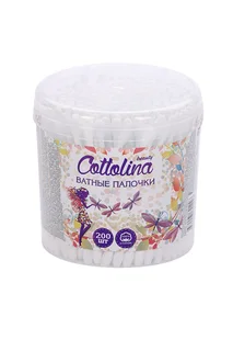 Ватные палочки Cottolina 200 шт банка