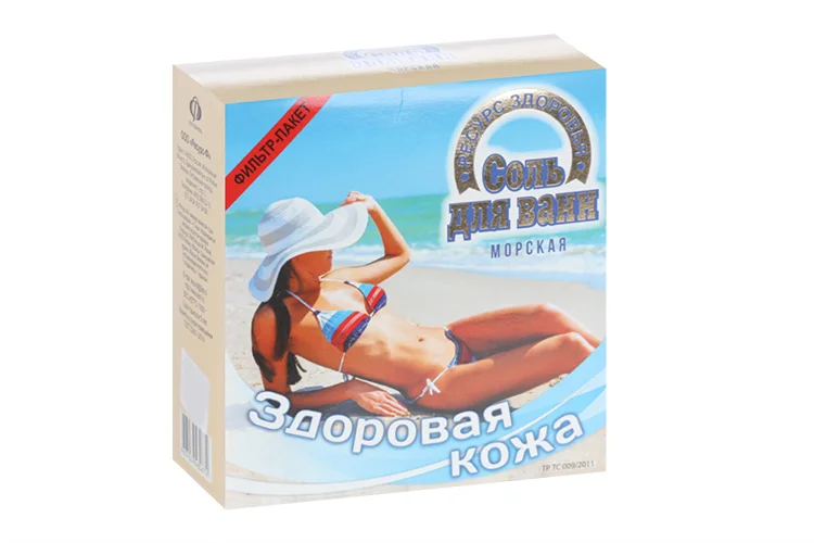Соль для ванн Здоровая кожа 1 кг ф/п коробка