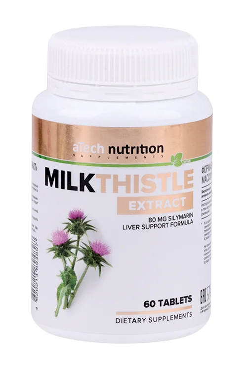 Экстракт расторопши aTech Nutrition, 500 мг, 60 шт, таблетки