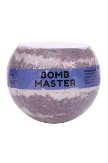 Бомбочка Bomb Master с шиммером и морской солью для ванн сереб / белый / св фиолет