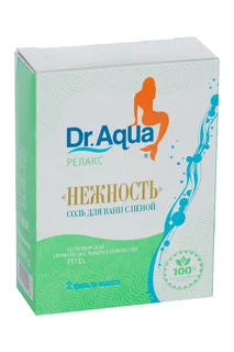Соль для ванн Dr Aqua Релакс морская с пеной Нежность роза 250 гр 2 шт фильтр-пакет