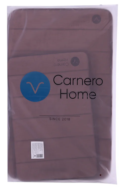 Набор ковриков Carnero Home для ванной и туалета 2 шт (коричневый)