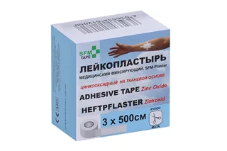 Лейкопластырь SFM-Plaster мед / фиксир ткан основа 3×500 см