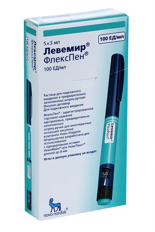 Левемир ФлексПен раствор 100 ЕД / мл 5 шт