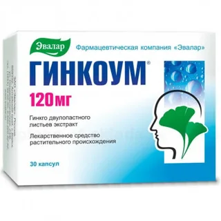 Гинкоум капсулы 120 мг 30 шт