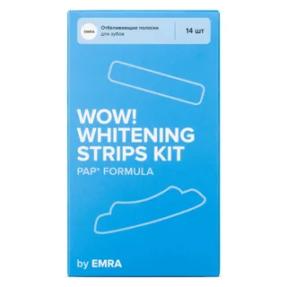 Отбеливающие полоски Whitening Strips 14 шт Emra