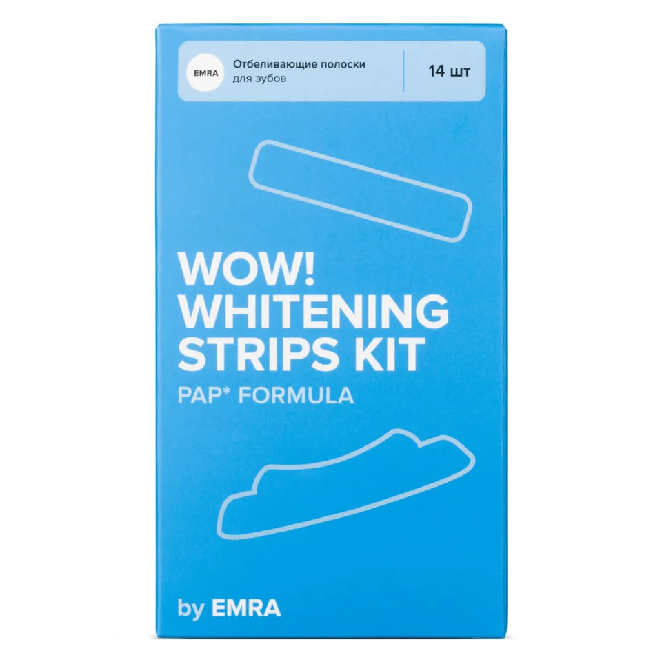 Отбеливающие полоски Whitening Strips 14 шт Emra