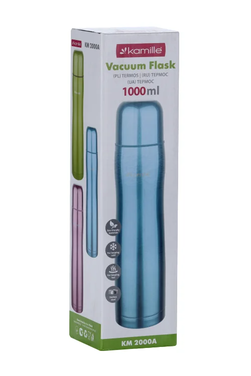 Термос Kamille КМ 2000А из высококачественной стали 1 л
