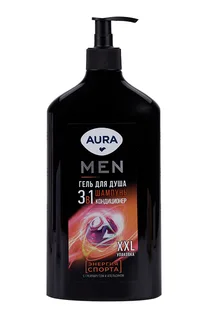 Гель для душа Aura Men 3в1 Энергия спорта 750 мл