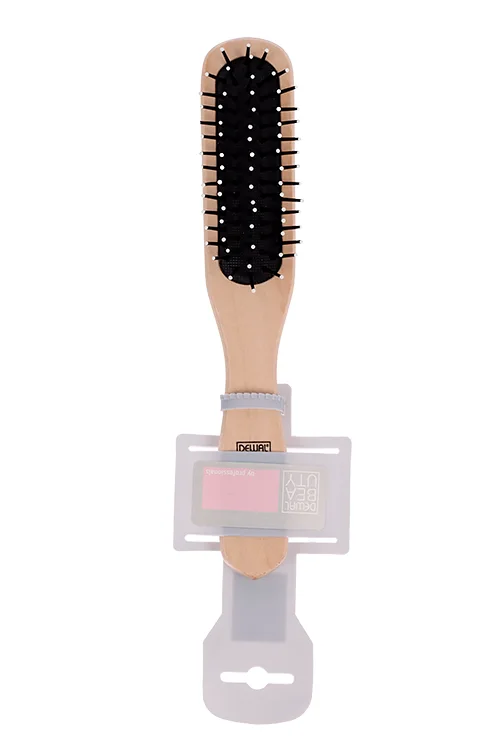Щетка Dewal Beauty Эко массажная с пластик штифтом деревян прямоуг DBP461ECO