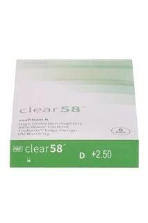 Линзы Clearlab Clear58 контактные R 8,7 (диоптрия +2,5) 6 шт