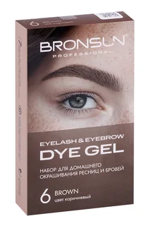 Набор Innovator Cosmetics Bronsun №6 коричневый для домашнего окрашивания ресниц и бровей