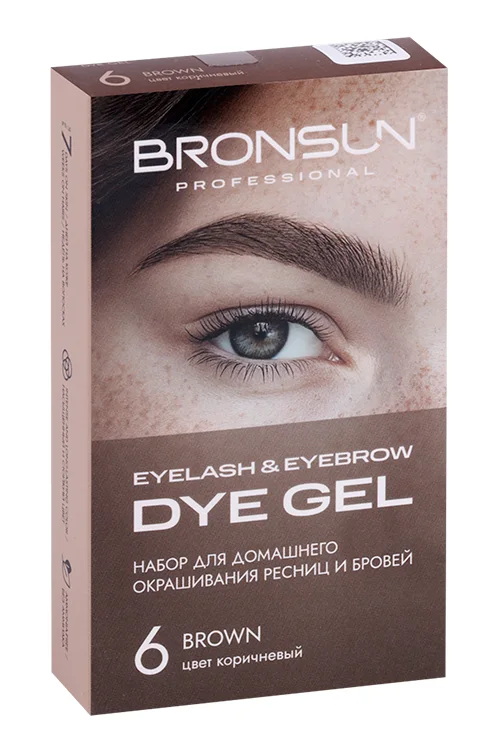 Набор Innovator Cosmetics Bronsun №6 коричневый для домашнего окрашивания ресниц и бровей