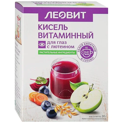 Леовит кисель Витаминный для глаз с лютеином №5 пак