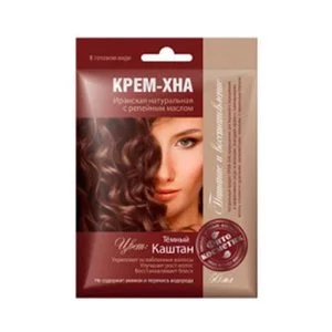 Хна Иранская крем каштан с репейным маслом 50 мл