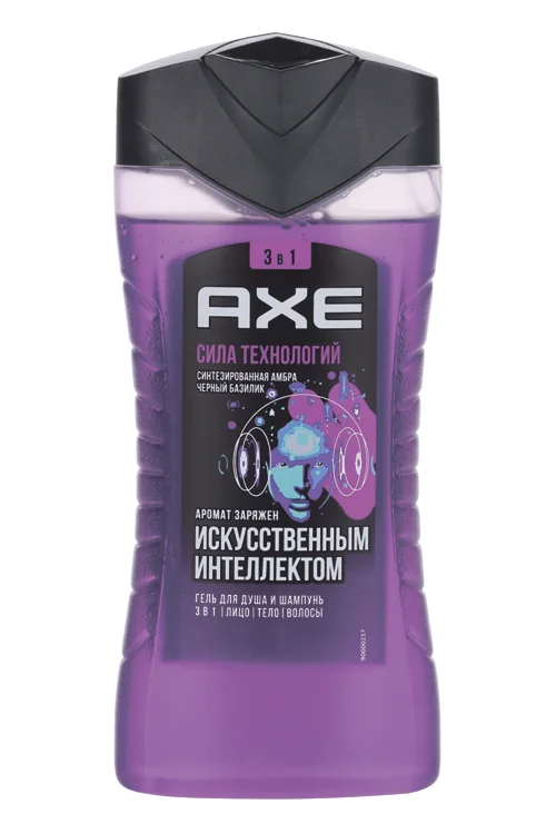 Гель для душа и шампунь AXE Сила технологий мужской 250 мл