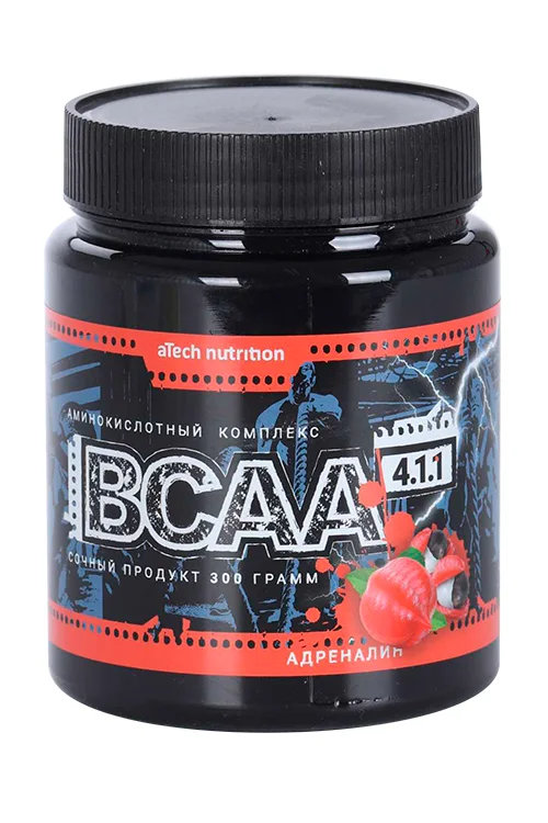 Комплекс аминокислотный aTech Nutrition Bcaa 4, 1,1 Power Balance адреналин 300 гр