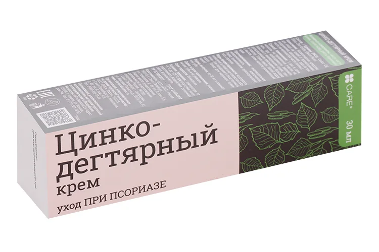 Крем Цинко-дегтярный уход при псориазе 30 мл
